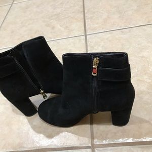 Ann Taylor black suede boots